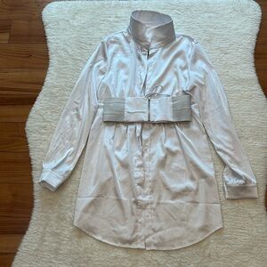 Hot Miami Styles Shirt Dress with Belt